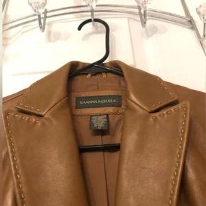 Banana Republic short leather jacket